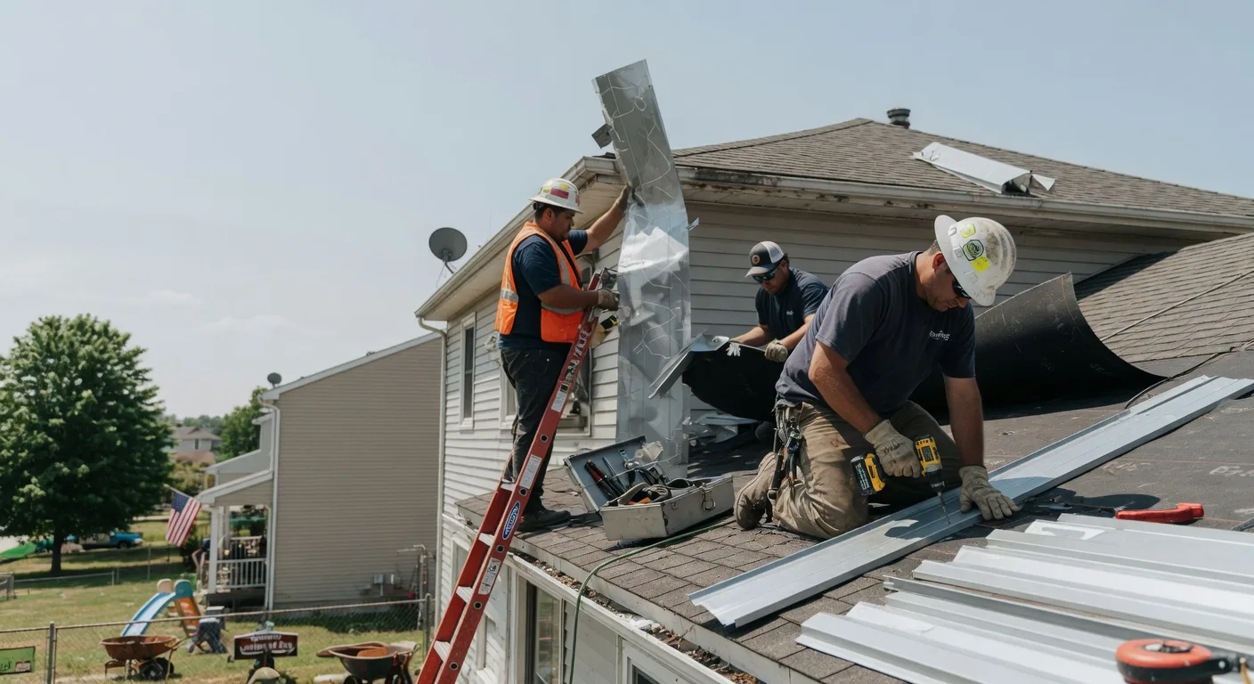 Storm Damage Metal Roof Repair in Lone Grove, OK